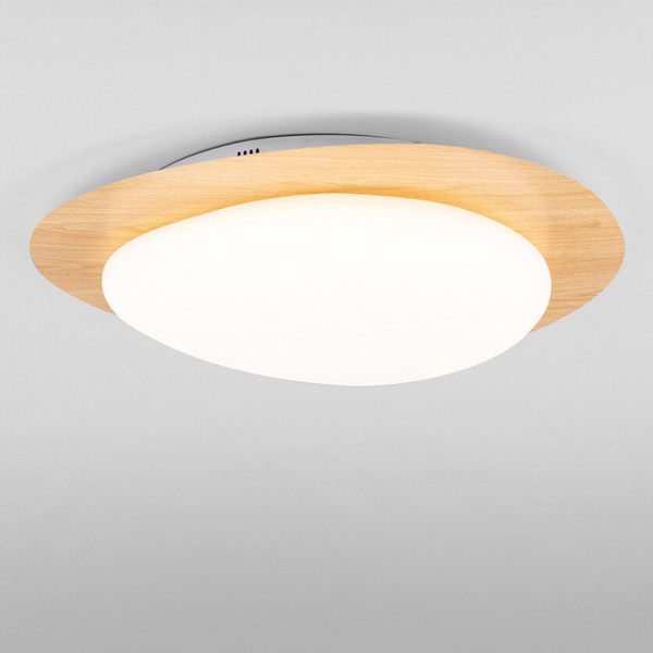 Lampa sufitowa do jadalni ISIDRO LE44417 LED 29W 3000K plate drewniana biała