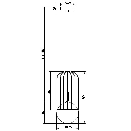 Druciana LAMPA wisząca TELFORD P362PL-01G Maytoni modernistyczna OPRAWA szklana kula zwis złoty biały