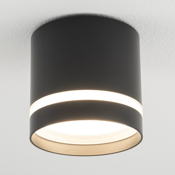 Punktowa lampa tuba Cres 10480 Nowodvorski natynkowa okrągła czarna
