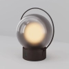 Przenośna lampa ogrodowa kula Elyra przydymiona brązowa O167TL-L3BRK 3W 3000K IP54