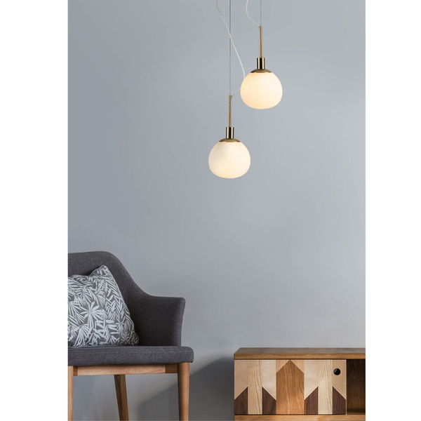 LAMPA wisząca ERICH MOD221-PL-01-N Maytoni szklana OPRAWA kula ZWIS ball nikiel