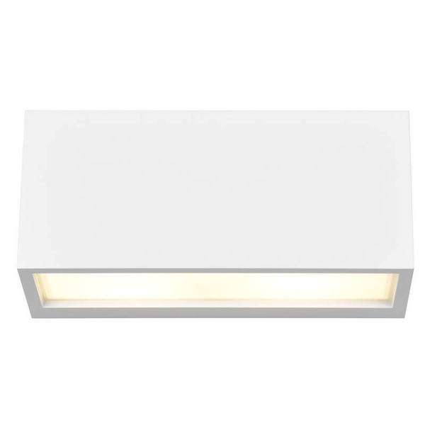 Prostokątna lampa ścienna MAYENNE 218560231 do łazienki IP44 biała