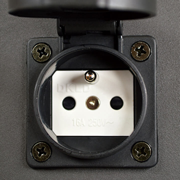 Stojąca LAMPA ogrodowa NEW YORK 307323 Polux zewnętrzna OPRAWA metalowy słupek outdoor IP44 grafitowy biały