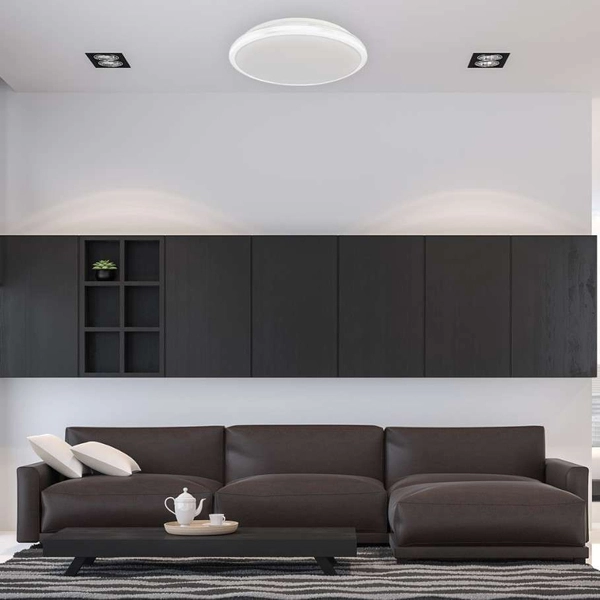 Łazienkowa LAMPA sufitowa TERMA ML6401 Milagro okrągła OPRAWA metalowa LED 18W 4000K plafon IP44 biały