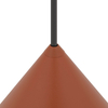 Lampa do salonu trójkątna ZENITH 11486 zwis terakota