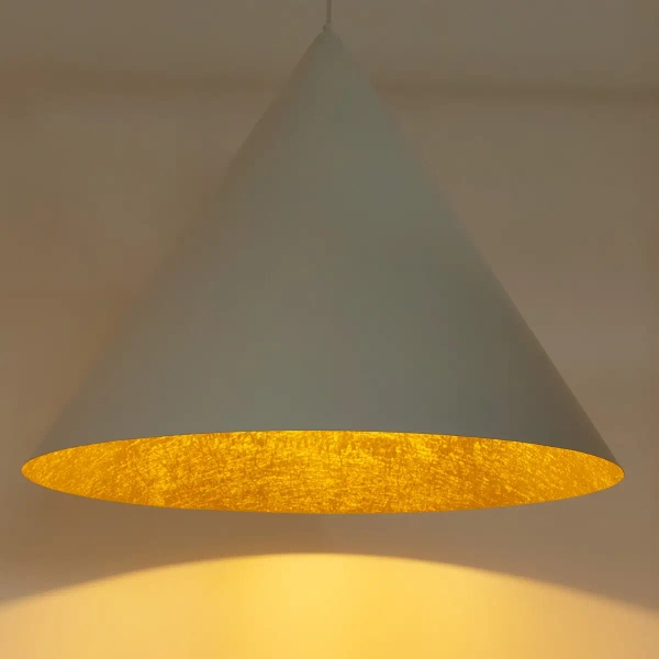 Pojedyncza zwisająca lampa VESUVIO 41029 kompozyt minelany biały