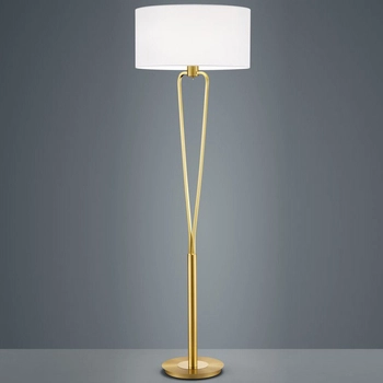 Podłogowa lampa do sypialni Paris 400200108 biały abażur stojący