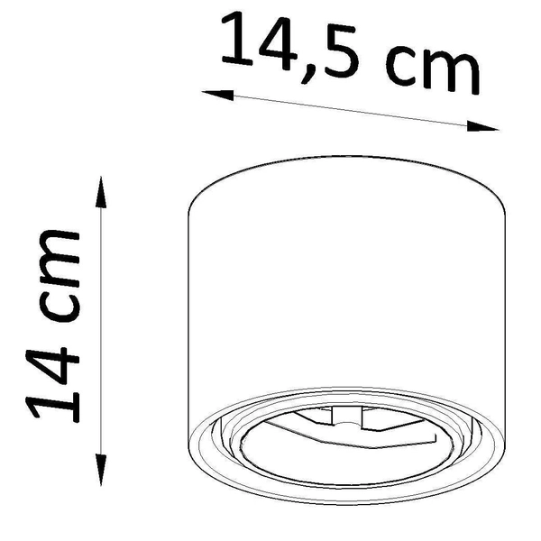 Natynkowa lampa sypialniana SL.0841 ceramiczna tuba biała