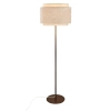Podłogowa lampa do salonu Takai 2520054018 tkanina beżowy biały