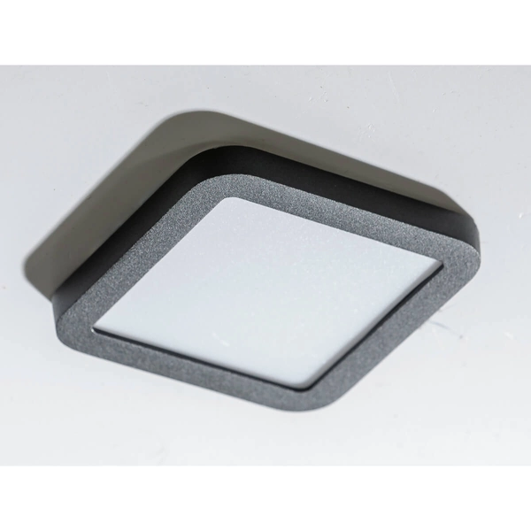 Nowoczesny wpust do zabudowy Slim LED 6W czarny square