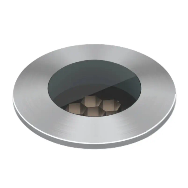 Zewnętrzny wpust ODL15-WW LED 1,5W 3000K okrągły IP67 srebrny