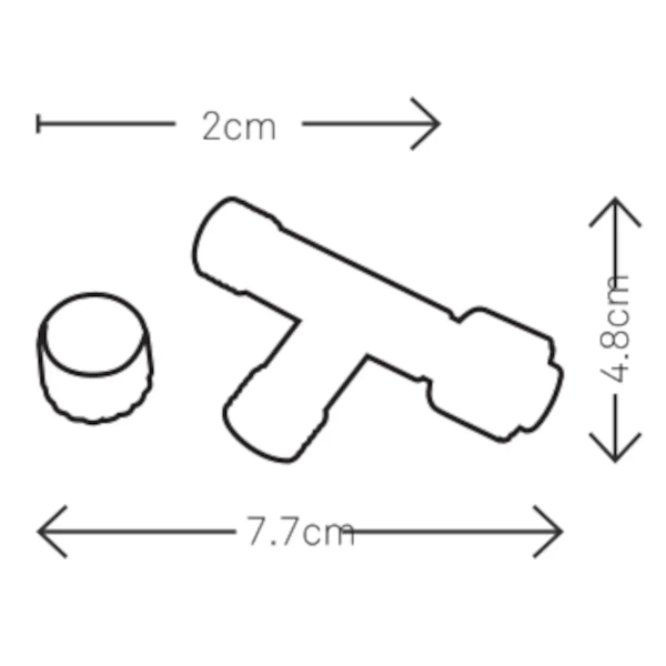 Łącznik-T 1 wejście 2 wyjścia Unite 108645 Markslojd IP44 zewnętrzy czarny