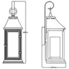 Zewnętrzna LAMPA ścienna Shepherd FE-SHEPHERD-2L Elstead FEISS elewacyjna OPRAWA ścienna outdoor IP44 cynk przezroczysta