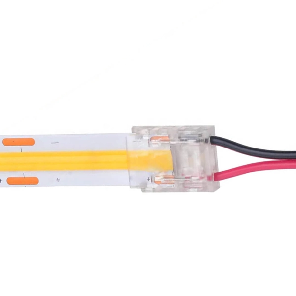 Złączka zatrzaskowa prosta z kablem EKPZ1214 czerwona czarna