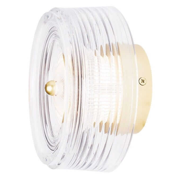 Kinkiet na ścianę Lipari W0358 Maxlight LED 6W 3000K okrąg złoty