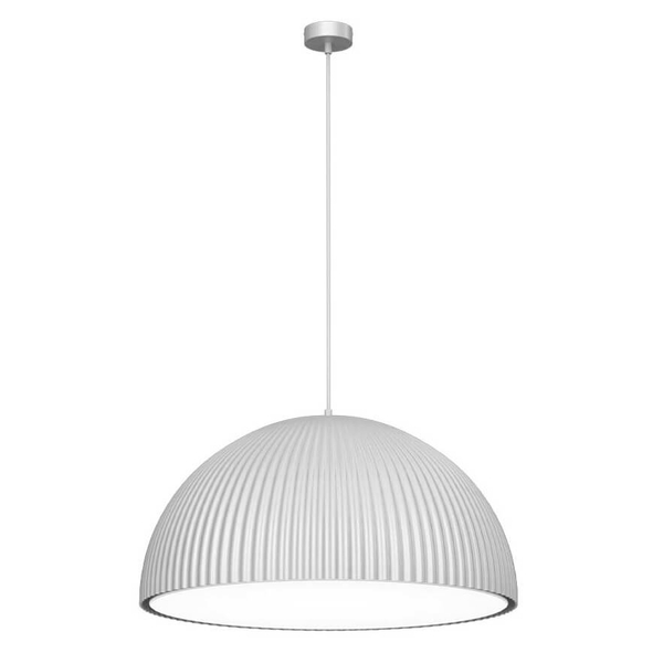 Zwisowa lampa sypialniana Gandra 5025+5055 Shilo półokrąg kopuła biała