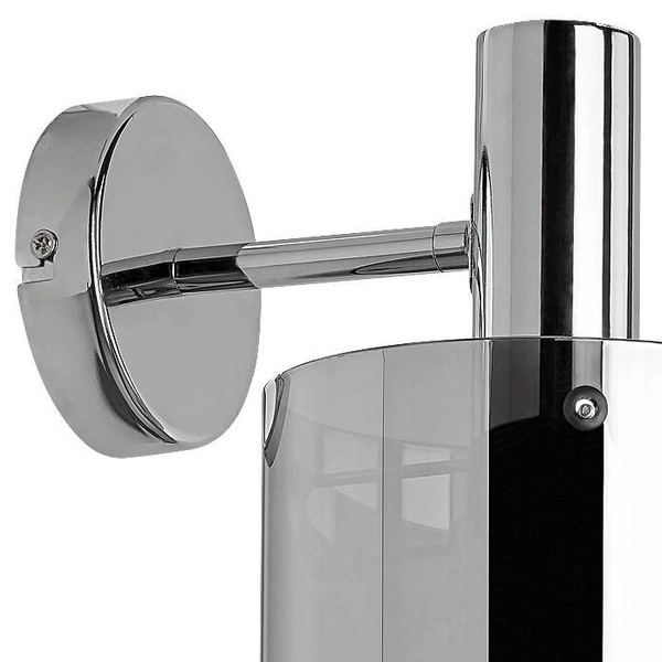 Loftowa LAMPA ścienna DONATI 5248 Rabalux szklany kinkiet do salonu chrom