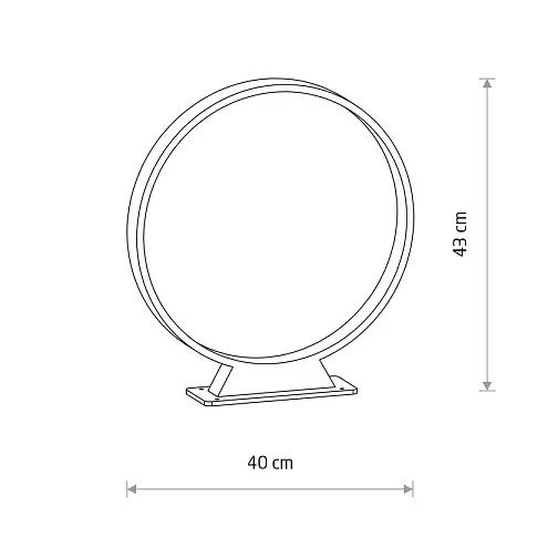 Ogrodowa lampa stojąca LIV LED 11538 LED 6W 3000K IP54 czarna