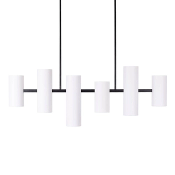 Lampa wisząca Laxer P0504 Maxlight wielopunktowa tuby metal biały