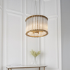 Lampa wisząca z kryształkami L&-181999 Light& tuba hampton złota