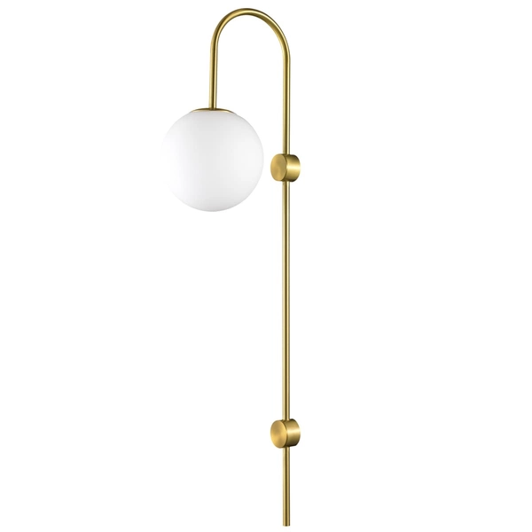 Ścienna lampa DANTE ST-F075 Step ball metal szkło mleczne złota biała