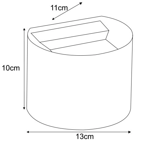 Elewacyjna LAMPA zewnętrzna Brick K-8135 Kaja ogrodowa OPRAWA ścienna LED 6W 4000K outdoor IP54 czarna