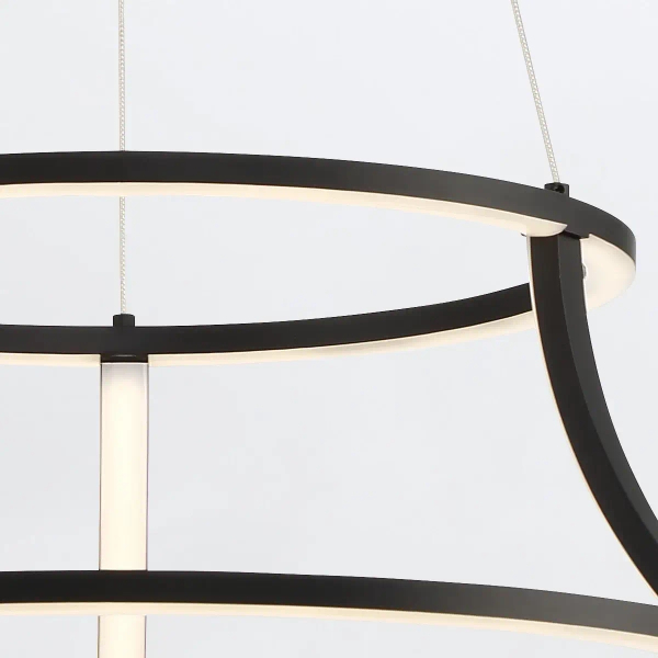 Okrągła lampa wisząca Cadoux QN-CADOUX-P-BK LED 54W 3000K czarny