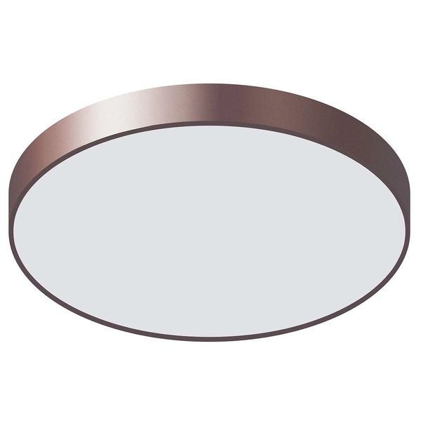 Sufitowa LAMPA natynkowa ORBITAL 5361-860RC-CO-3 Italux okrągła OPRAWA plafon LED 24W 3000K metalowy brązowy