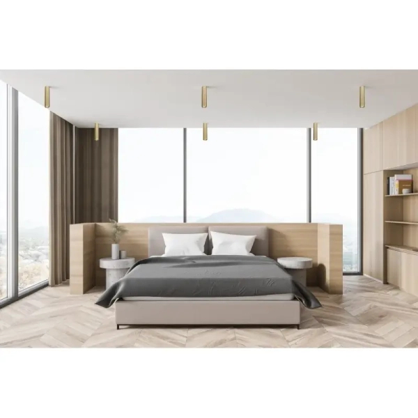 Sypialniana lampa sufitowa Lopus CLN-48930-L-GD Italux tuba złota