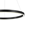 Czarna lampa wisząca Midway LP-033/1P Light Prestige pierścień LED 3000K 35W