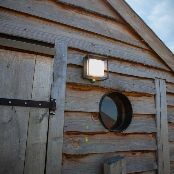 Solarna LAMPA elewacyjna CURTIS 6934601118 Lutec elewacyjna OPRAWA klatka LED 3W 3000K outdoor IP54 szary