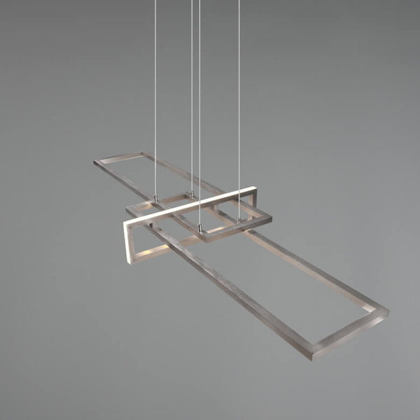 Lampa wisząca ściemnialna ZENITRA DL307320310 LED 34W 3000K srebrna