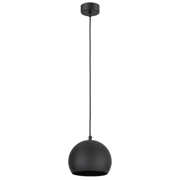 Lampa zwisająca do salonu Zoe 10167 kopuła minimalistyczna czarna