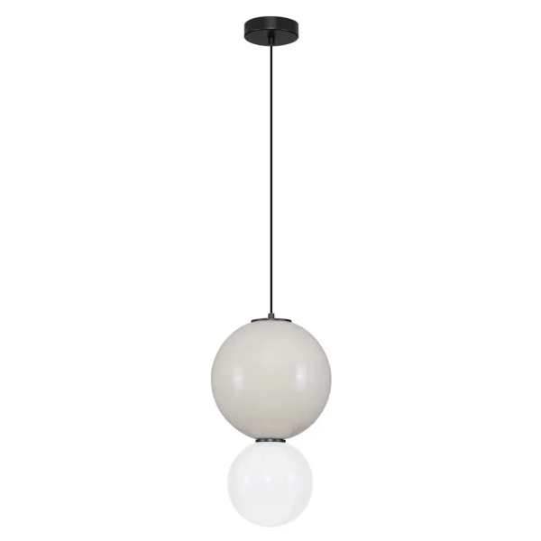 Okrągła lampa wisząca JORELIA LE45246 LED 7W 3000K nad stół biała szara