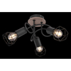 Lampa sufitowa ruchoma Xara 54802S-3DH czarna drewno
