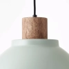 Skandynawska lampa wisząca Erena 99836/63 metalowa jasnozielona
