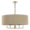 Wisząca lampa salonowa Jamelia JAM0501 Dar Lighting szara mosiądz