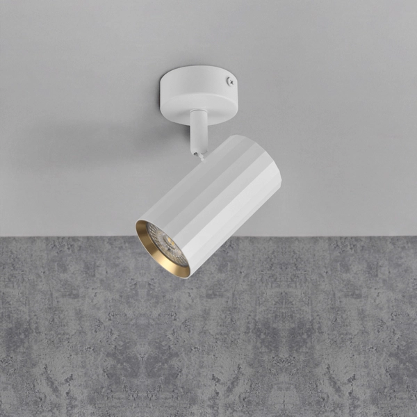 Lampa sufitowa z reflektorkami NICEA 323477 biały złoty