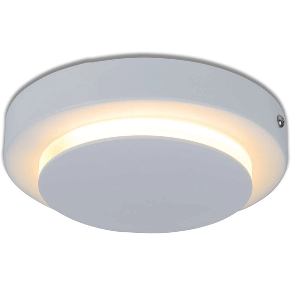 Ścienna LAMPA kinkiet DALLAS 1352923 Nave okrągła OPRAWA metalowa LED 6W 3000K plafon sufitowy biały