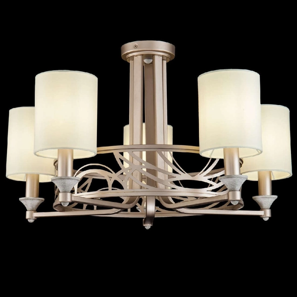 LAMPA sufitowa VITTORIA H004CL-05BG Maytoni abażurowa OPRAWA klasyczna złota