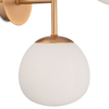 Modernistyczna LAMPA ścienna ERICH MOD221WL-02G Maytoni szklane kule kinkiet mosiądz
