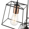 Zwisająca lampa nad stół Tower TOW0322 loftowa czarna miedziana