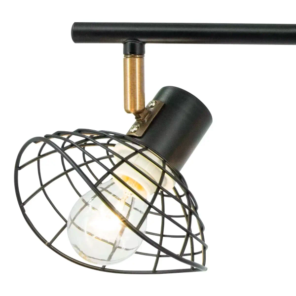 Kierunkowa lampa sufitowa 8631/2 BL CO kapelusze czarne