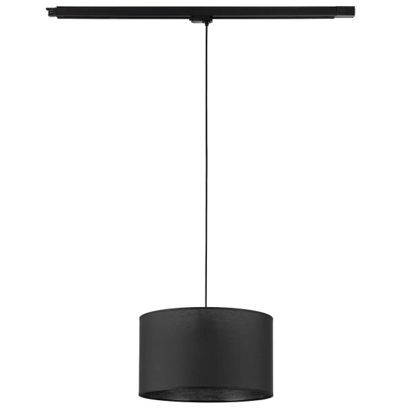 Trójobwodowa lampa szynowa wisząca Tracer 10689 tuba klosz czarny