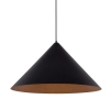 Wisząca lampa do salonu VESUVIO 41042 stożek regulowany czarny miedziany