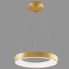 LAMPA wisząca GIULIA 5304-840RP-GD-3 Italux metalowa OPRAWA okrągła LED 40W 3000K zwis pierścień ring złoty