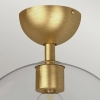 Minimalistyczna sufitowa lampa Jude ALM-JUDE-SF-GD-CL szklana złota
