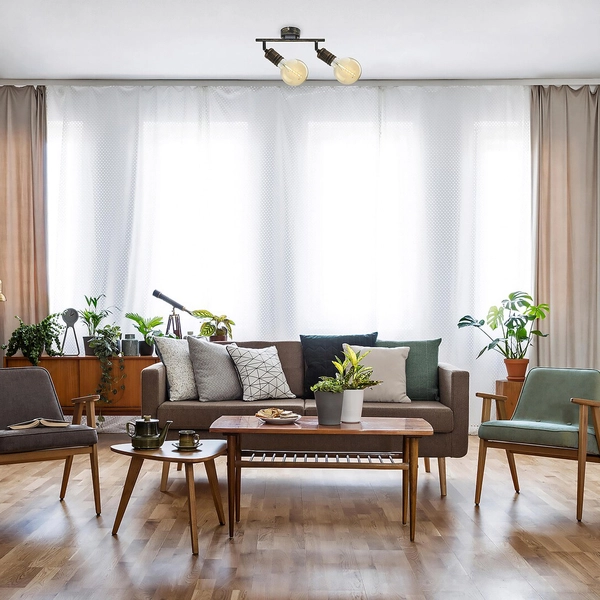 Reflektorki złote antyczne Fidel 3215 przysufitowa lampa do kuchni