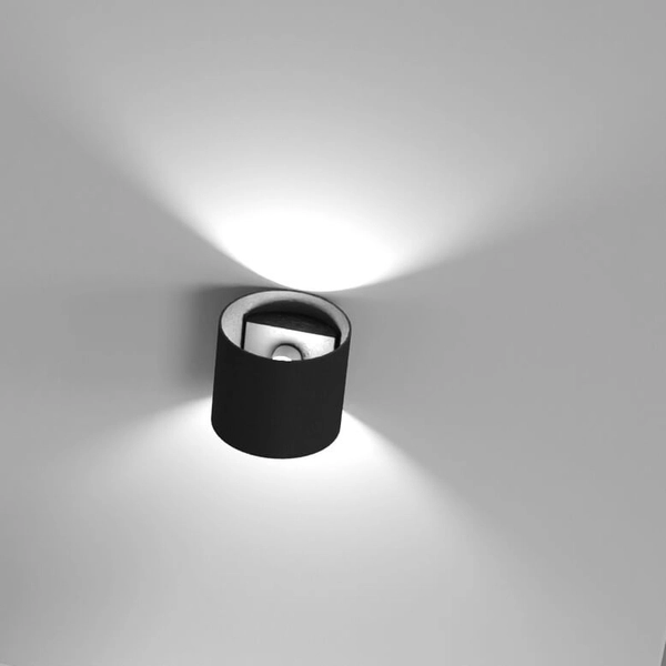 Nowoczesny kinkiet naścienny Rond C066WL-01B czarny