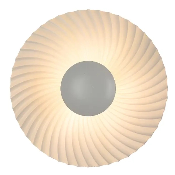 Okrągła lampa naścienna Sola LP-0105/1W WH do przedpokoju biały